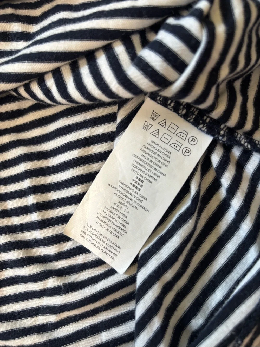 Michael Kors Women’s Striped Long Sleeve With Gold Zipper Accents Size Small